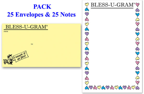 BLESS-U-GRAM® PACK of 25 - Large Notes