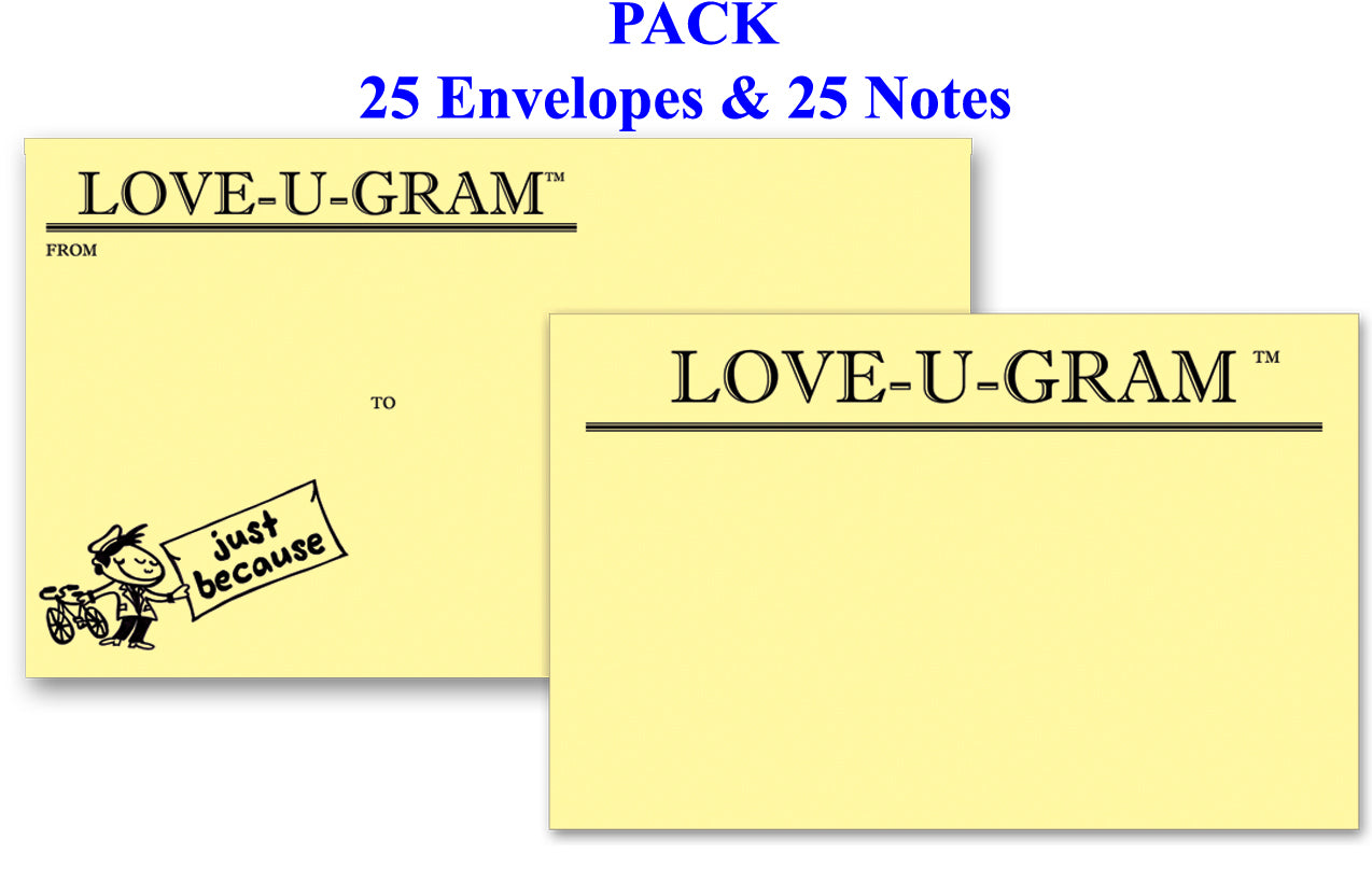 LOVE-U-GRAM Pack of 25