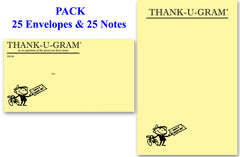 THANK-U-GRAM® PACK of 25 - Large Notes